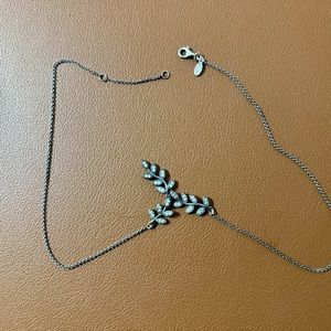 Pandora Sparkling Leaves Cubic Zirconia Necklace
